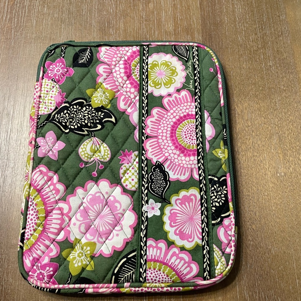 Vera Bradley green & pink floral tablet case